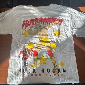 WWE Hulk Hogan Graphic Tee - White, Red, Yellow